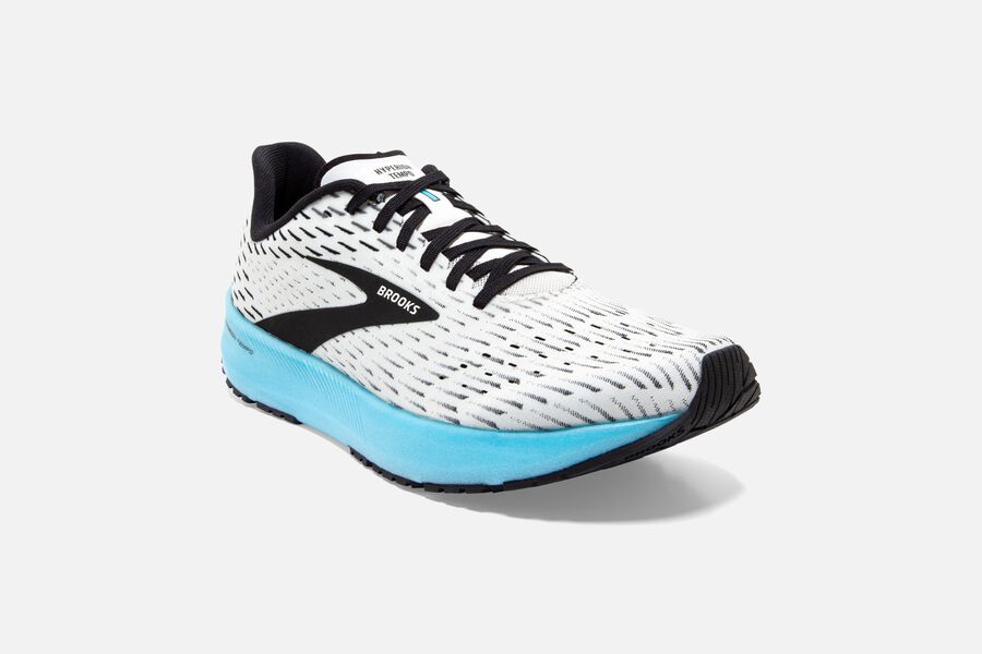 Brooks Hyperion Tempo Road Running Shoes Womens White/Black/Turquoise 892706-BOH